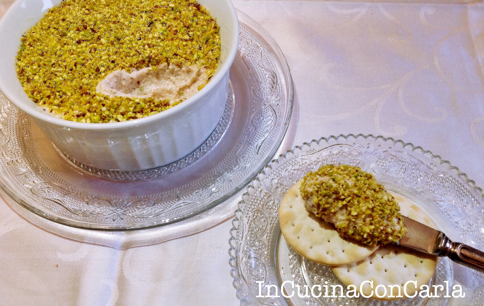 Crema di mortadella e pistacchi InCucinaConCarla